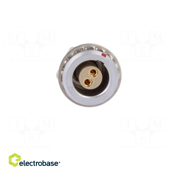 Connector: circular | Series: 1B | socket | female | soldering | PIN: 2 image 9
