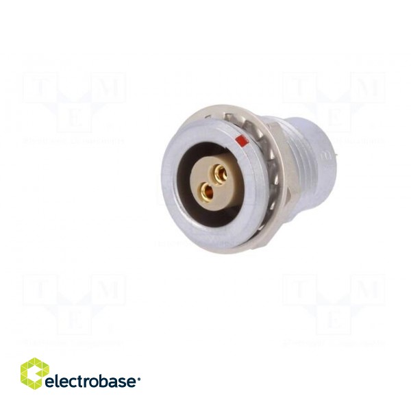 Connector: circular | Series: 1B | socket | female | soldering | PIN: 2 image 2