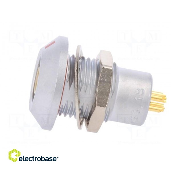 Connector: circular | Series: 1B | socket | female | soldering | PIN: 4 фото 3