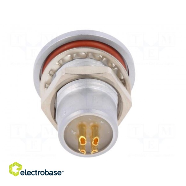 Connector: circular | Series: 1B | socket | female | soldering | PIN: 4 фото 5