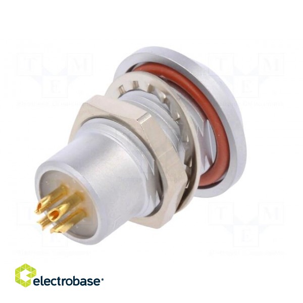 Connector: circular | Series: 1B | socket | female | soldering | PIN: 4 фото 6