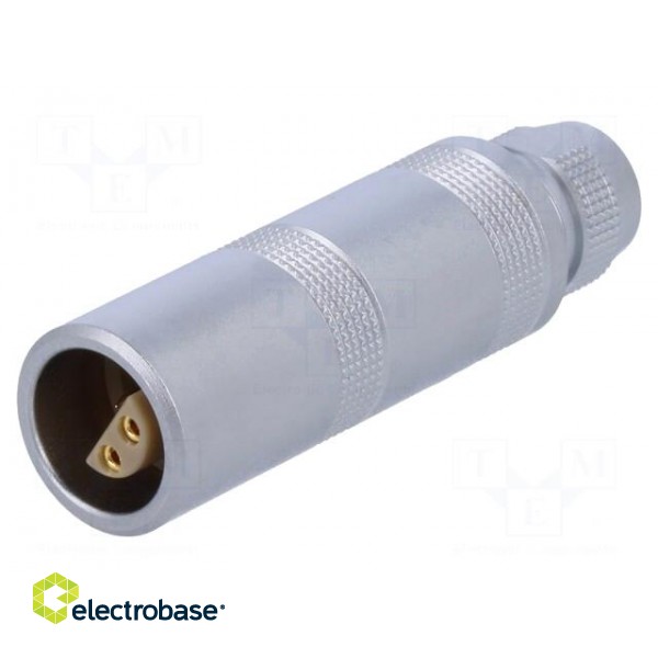 Connector: circular | Series: 1S | plug | female | soldering | for cable image 1