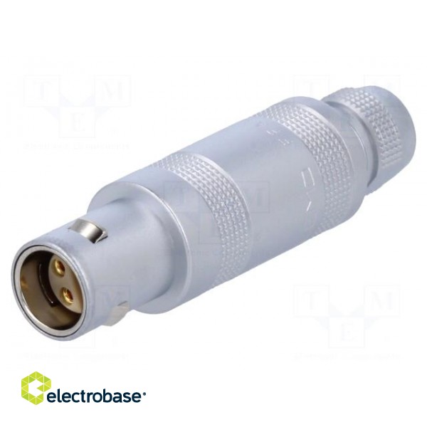 Connector: circular | Series: 1S | plug | male | soldering | for cable image 1