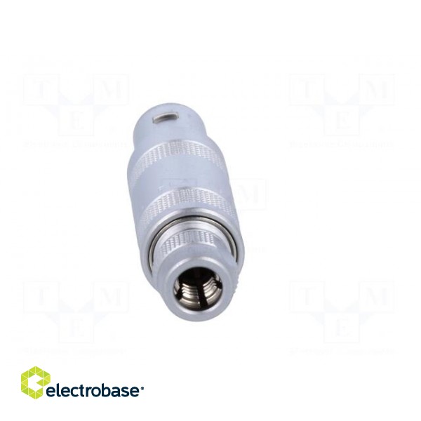 Connector: circular | 1S | plug | male/female | PIN: 4,4(2+2) | 10A | IP50 image 5