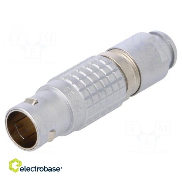 Connector: circular | Series: 2B | plug | male | soldering | for cable фото 1