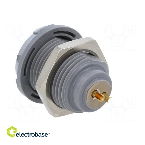 Connector: circular | 1P | plug | female | PIN: 2 | soldering | 10A | IP50 image 4