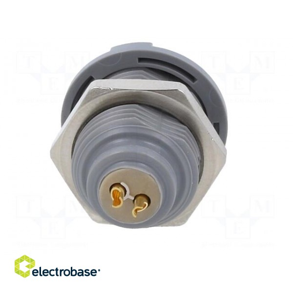 Connector: circular | 1P | plug | female | PIN: 2 | soldering | 10A | IP50 image 5