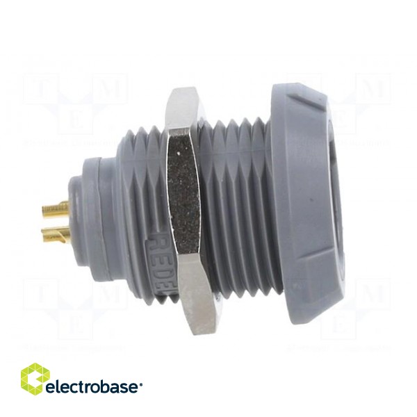 Connector: circular | 1P | plug | female | PIN: 2 | soldering | 10A | IP50 image 7