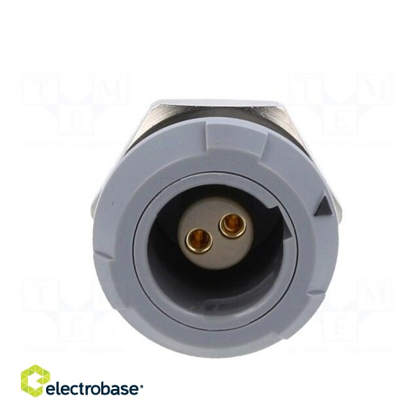 Connector: circular | 1P | plug | female | PIN: 2 | soldering | 10A | IP50 image 9
