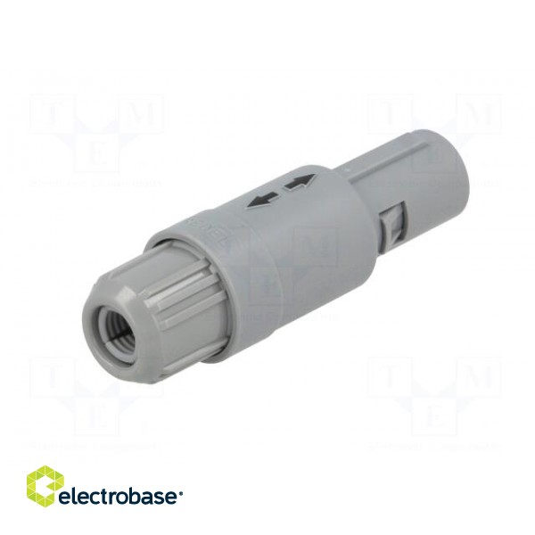 Connector: circular | 1P | plug | male | PIN: 2 | soldering | for cable image 2