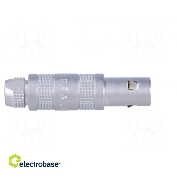 Connector: coaxial | 00 | plug | male | soldering | for cable | 4A | IP50 image 7