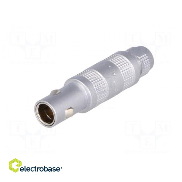 Connector: coaxial | 00 | plug | male | soldering | for cable | 4A | IP50 image 2