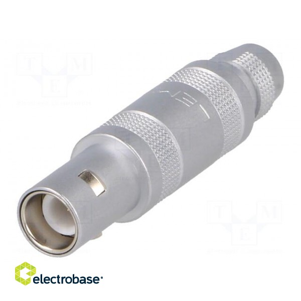 Connector: coaxial | 0S | plug | male | PIN: 1 | soldering | for cable | 6A image 1
