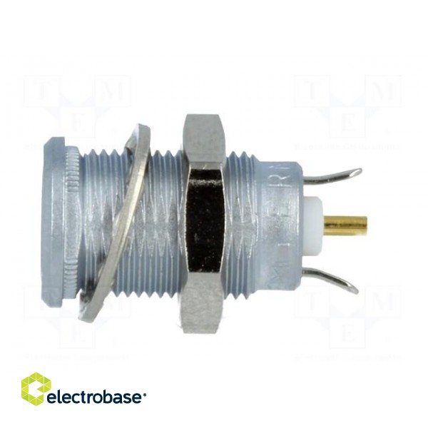 Connector: coaxial | 00 | socket | female | soldering | 4A | straight image 3