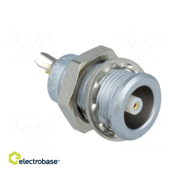 Connector: coaxial | 00 | socket | female | soldering | 4A | straight image 8