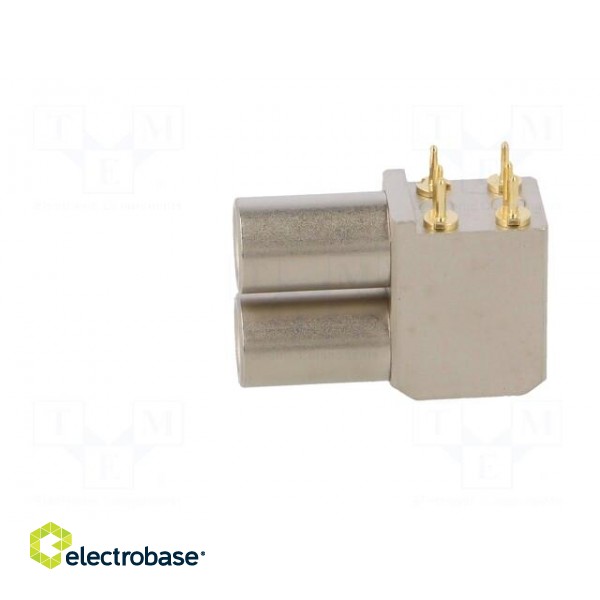 Connector: coaxial | 00 | socket | female | THT | on PCBs | 4A | angled 90° фото 3