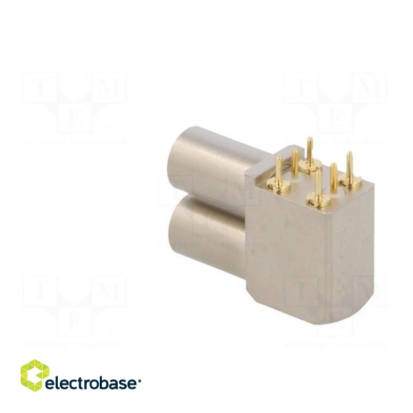 Connector: coaxial | 00 | socket | female | THT | on PCBs | 4A | angled 90° фото 4