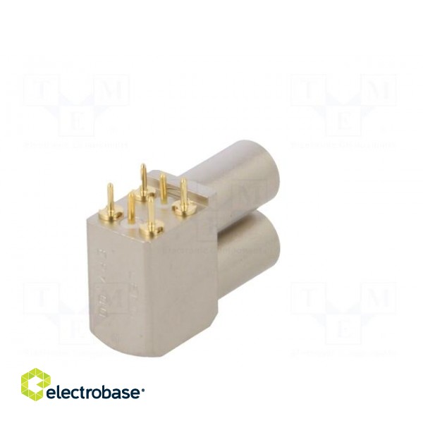 Connector: coaxial | 00 | socket | female | THT | on PCBs | 4A | angled 90° фото 6