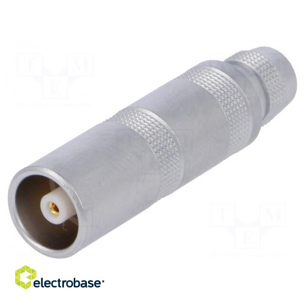 Connector: coaxial | 0S | plug | female | PIN: 1 | soldering | for cable image 1