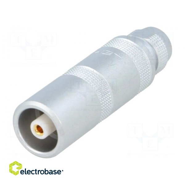 Connector: coaxial | Series: 1S | plug | female | soldering | for cable image 1