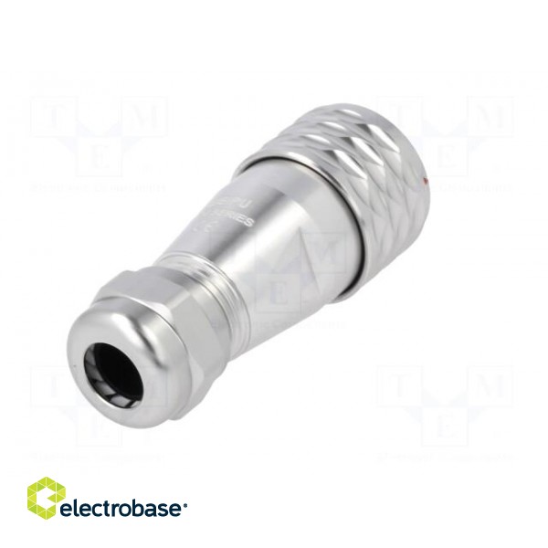 Plug | SA16 | female | PIN: 4 | IP67 | 5÷8mm | 5A | soldering | for cable paveikslėlis 6