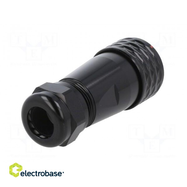 Plug | SA20 | female | PIN: 5 | IP67 | 8÷12mm | 10A | soldering | for cable paveikslėlis 6
