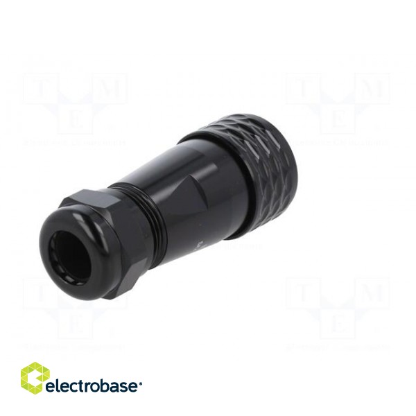 Plug | SA20 | male | PIN: 5 | IP67 | 8÷12mm | 10A | soldering | for cable paveikslėlis 6
