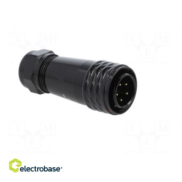 Plug | SA20 | male | PIN: 5 | IP67 | 8÷12mm | 10A | soldering | for cable paveikslėlis 8