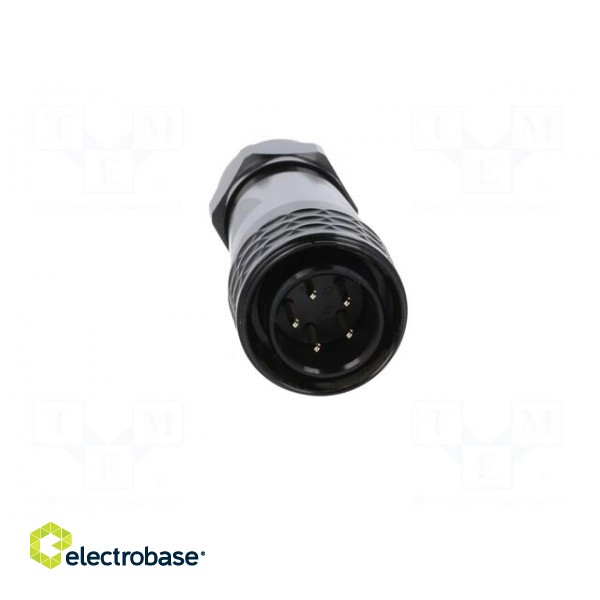 Plug | SA20 | male | PIN: 5 | IP67 | 8÷12mm | 10A | soldering | for cable фото 9