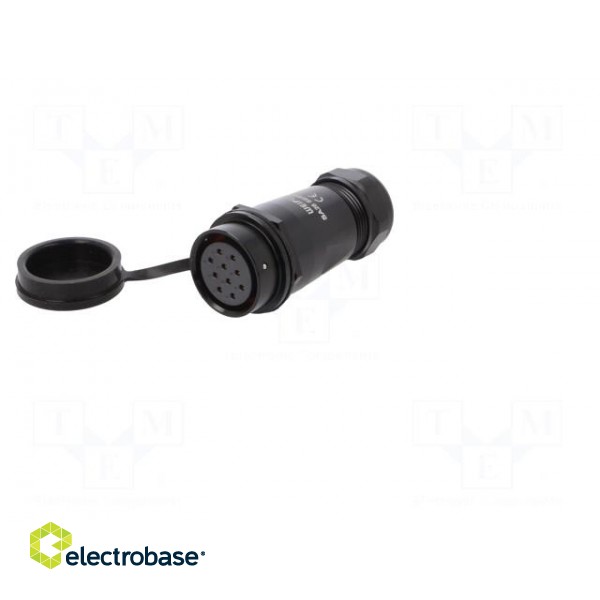 Plug | SA28 | female | PIN: 10 | IP67 | 13÷16mm | 10A | soldering | for cable paveikslėlis 2