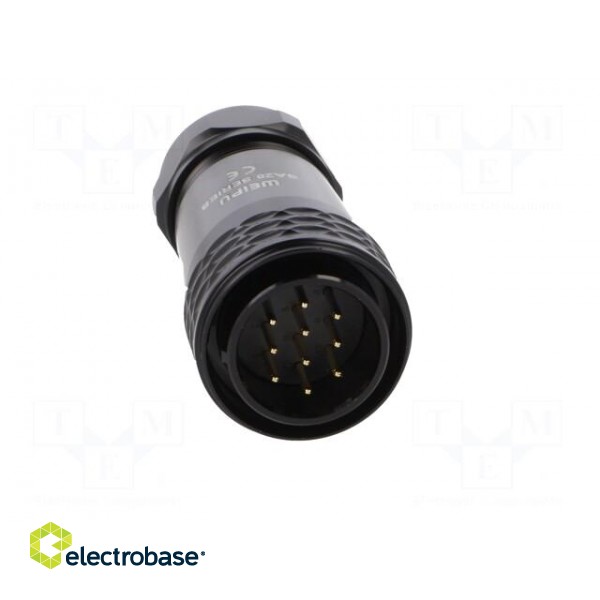 Plug | SA28 | male | PIN: 10 | IP67 | 13÷16mm | 10A | soldering | for cable image 9