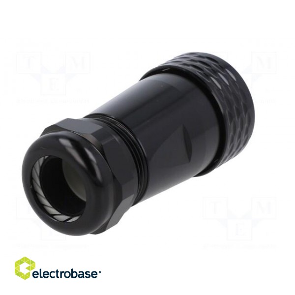 Plug | SA28 | male | PIN: 8 | IP67 | 13÷16mm | 25A | soldering | for cable paveikslėlis 6