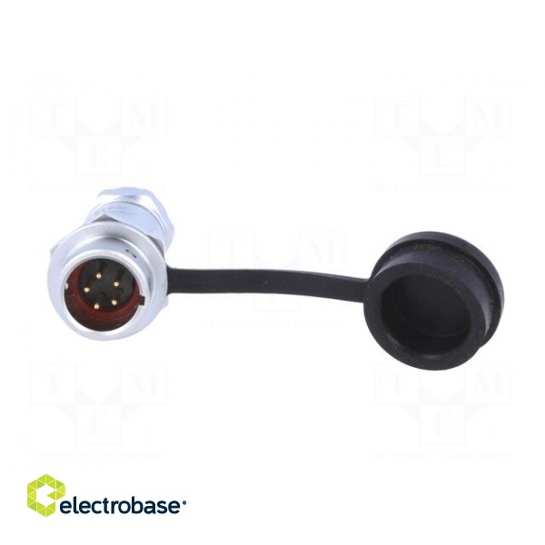 SF12 | plug | male | PIN: 5 | IP67 | 4÷6.5mm | 5A | soldering | for cable image 9