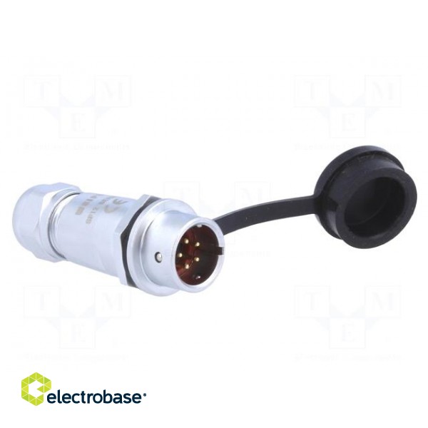 SF12 | plug | male | PIN: 5 | IP67 | 4÷6.5mm | 5A | soldering | for cable image 8