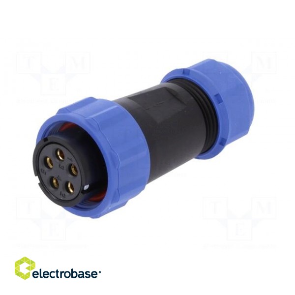 SP21 | plug | female | PIN: 5 | IP68 | 7÷12mm | screw terminal | for cable image 2