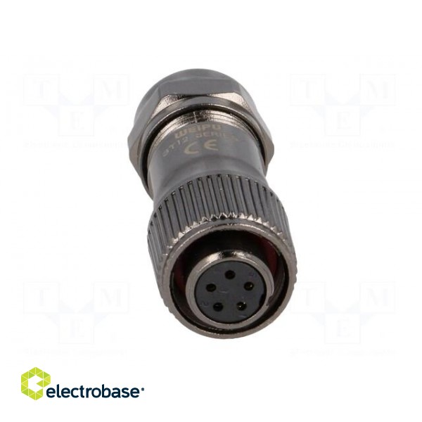 ST12 | plug | female | PIN: 5 | IP67 | 5÷8mm | 5A | soldering | for cable image 9