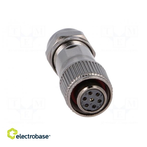 Plug | ST12 | female | PIN: 7 | IP67 | 5÷8mm | 5A | soldering | for cable image 9