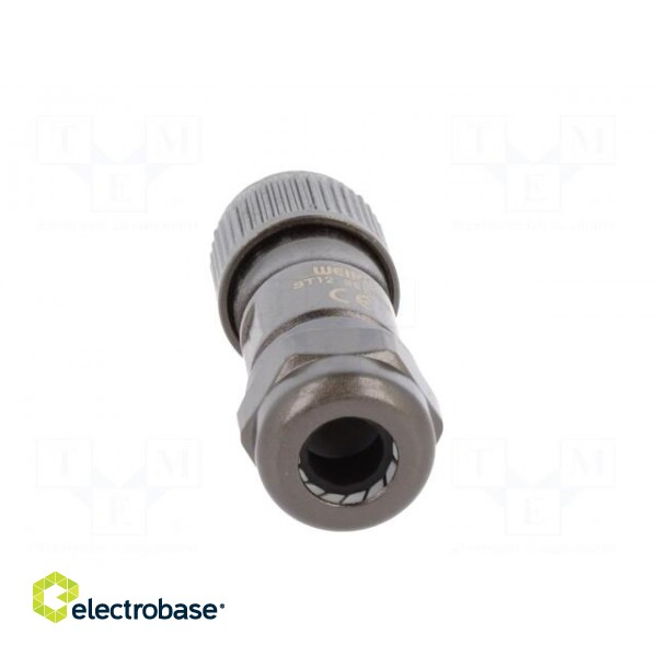 Plug | female | ST12 | PIN: 9 | IP67 | 5÷8mm | 3A | soldering | for cable paveikslėlis 5