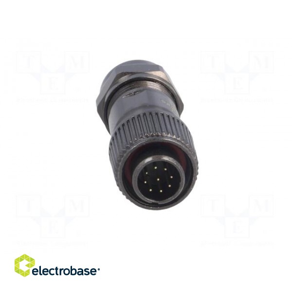 ST12 | plug | male | PIN: 9 | IP67 | 5÷8mm | 3A | soldering | for cable | 125V image 9