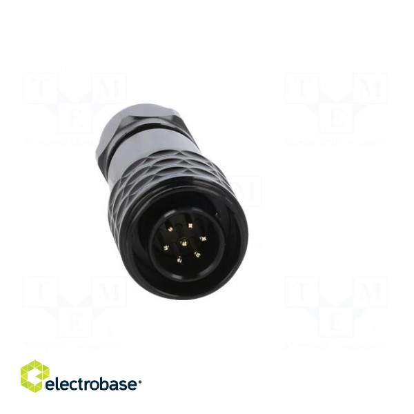 Plug | SA12 | male | PIN: 7 | IP67 | 4÷6.5mm | 5A | soldering | for cable paveikslėlis 9