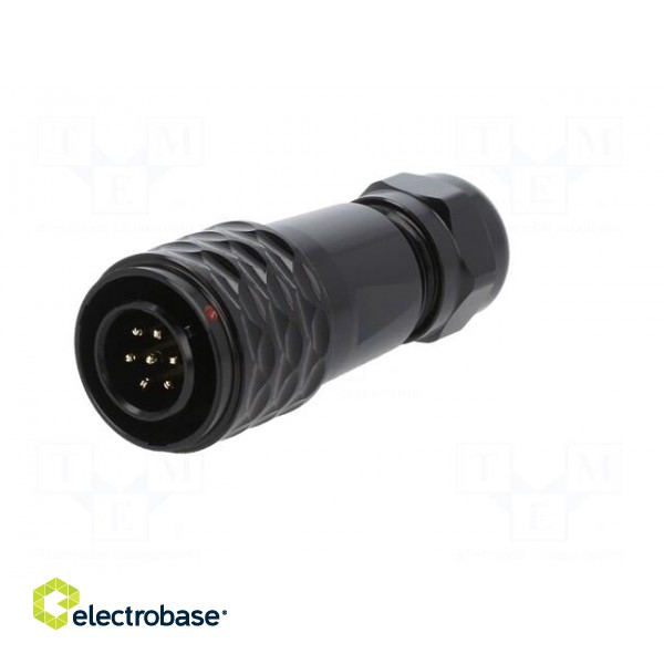 Plug | SA12 | male | PIN: 7 | IP67 | 4÷6.5mm | 5A | soldering | for cable paveikslėlis 2
