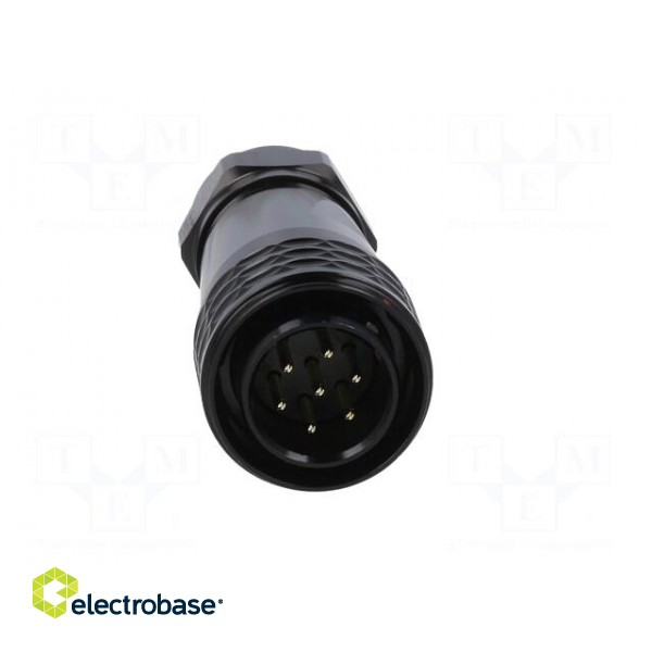 Plug | SA20 | male | PIN: 7 | IP67 | 8÷12mm | 10A | soldering | for cable paveikslėlis 9