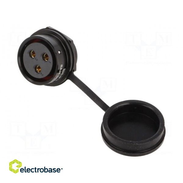 Socket | SA28 | female | PIN: 3 | IP67 | 50A | soldering | 500V | 10mm2 фото 1