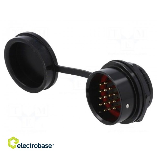 Socket | SA28 | male | PIN: 16 | IP67 | 10A | soldering | 500V | 2mm2 image 1