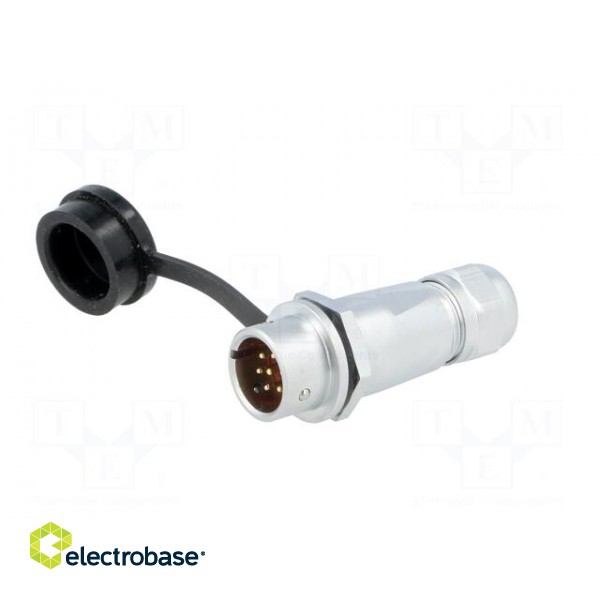 SF12 | plug | male | PIN: 7 | IP67 | 4÷6.5mm | 5A | soldering | for cable image 2