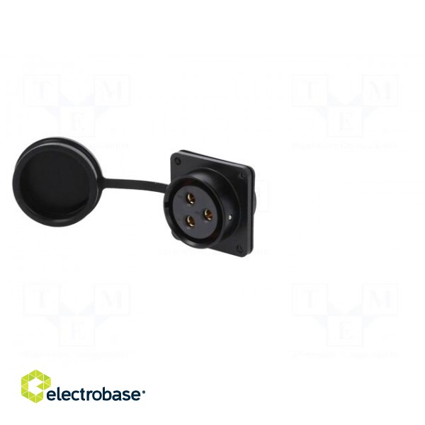 Socket | SA28 | female | PIN: 3 | IP67 | 50A | soldering | 500V | 10mm2 image 2