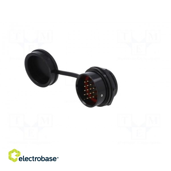 Socket | SA28 | male | PIN: 16 | IP67 | 10A | soldering | 500V | 2mm2 фото 2