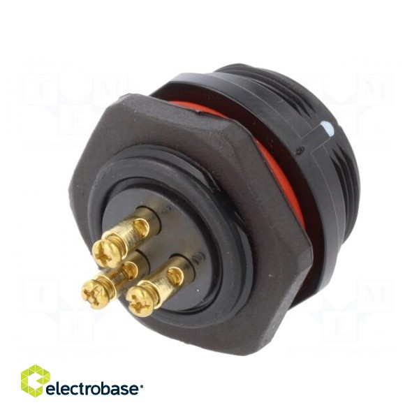 Socket | SP21 | male | PIN: 3 | IP68 | 10A | screw terminal | 500V | 1.5mm2 image 6