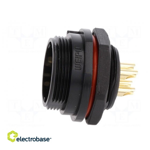 SP21 | socket | male | PIN: 4 | IP68 | soldering | 500V | 4mm2 | 30A | -25÷85°C image 3