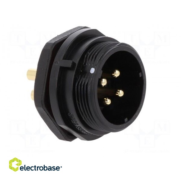 SP21 | socket | male | PIN: 4 | IP68 | soldering | 500V | 4mm2 | 30A | -25÷85°C image 8